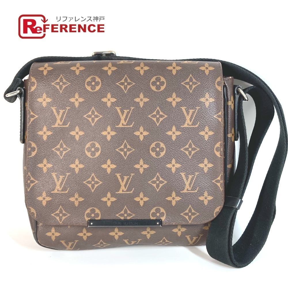 LOUIS VUITTON Macassar Brown District Bag Flap Closure Crossbody Messenger